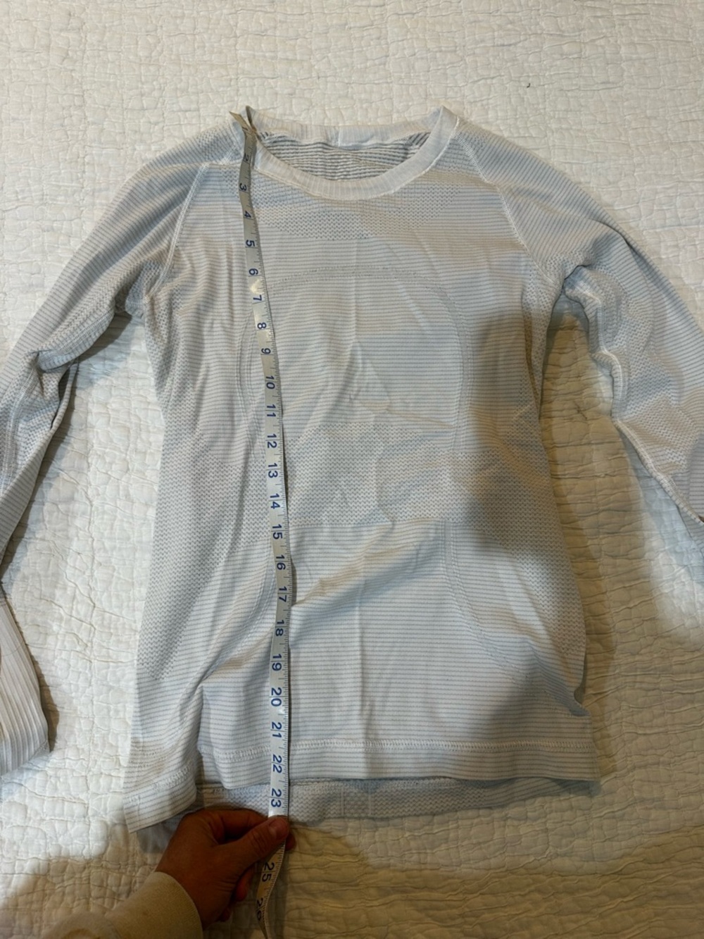 lululemon athletica Light Blue Long Sleeve Top